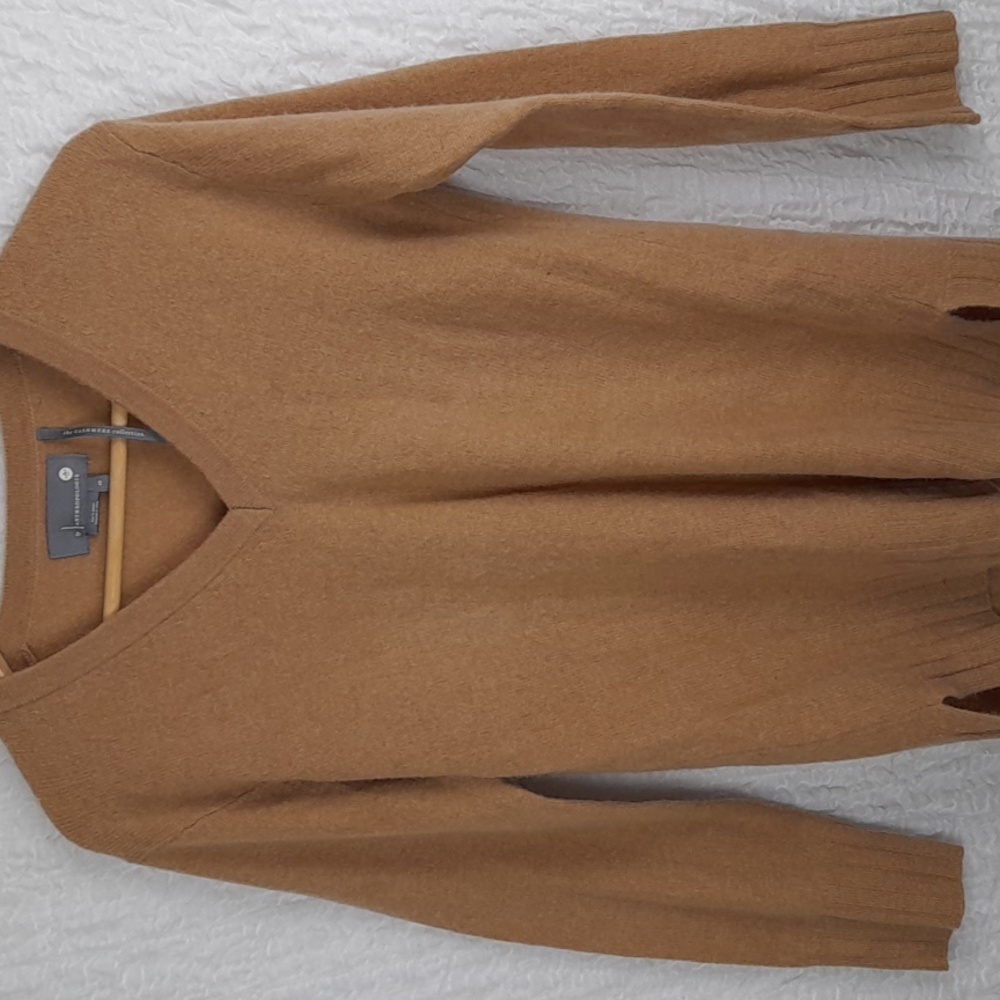 Anthropologie The Cashmere Collection Sweater Size XS Tan A68